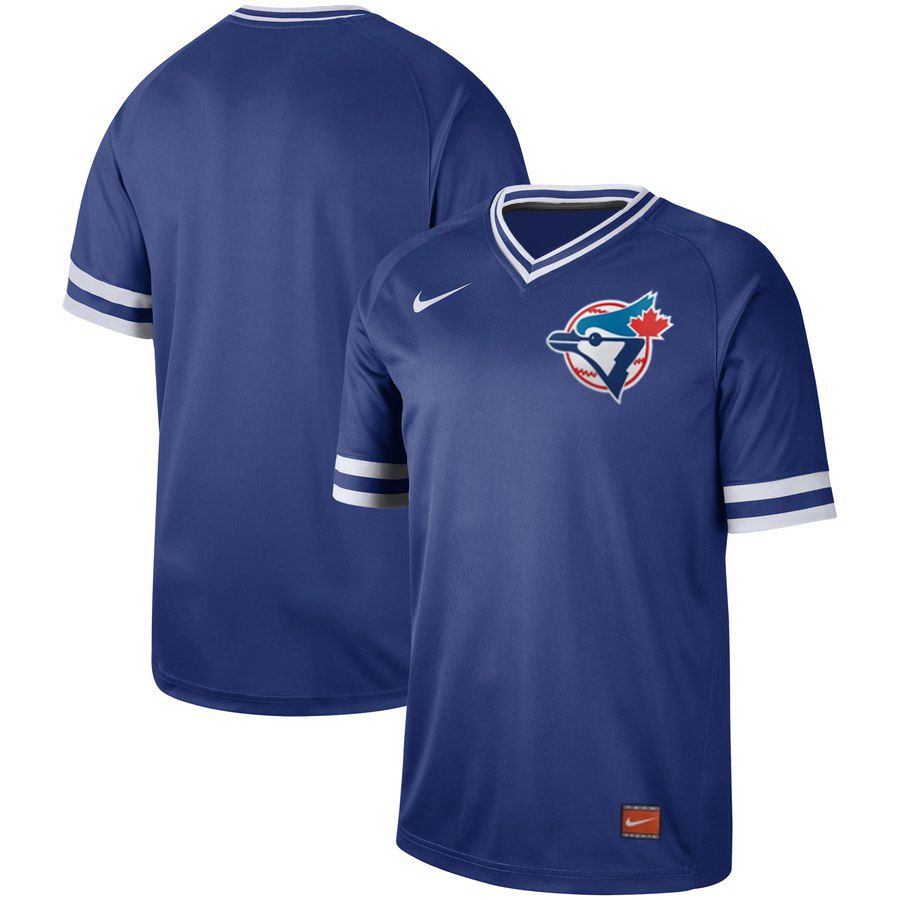Men Toronto Blue Jays Blank Blue Nike Cooperstown Collection Legend V-Neck MLB Jersey->toronto blue jays->MLB Jersey